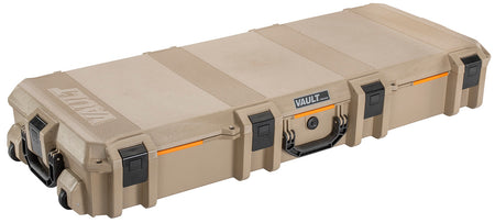 Pelican VCV730 Vault 44" Tan Polymer Two-Rifle Tactical Case with Inline Wheels