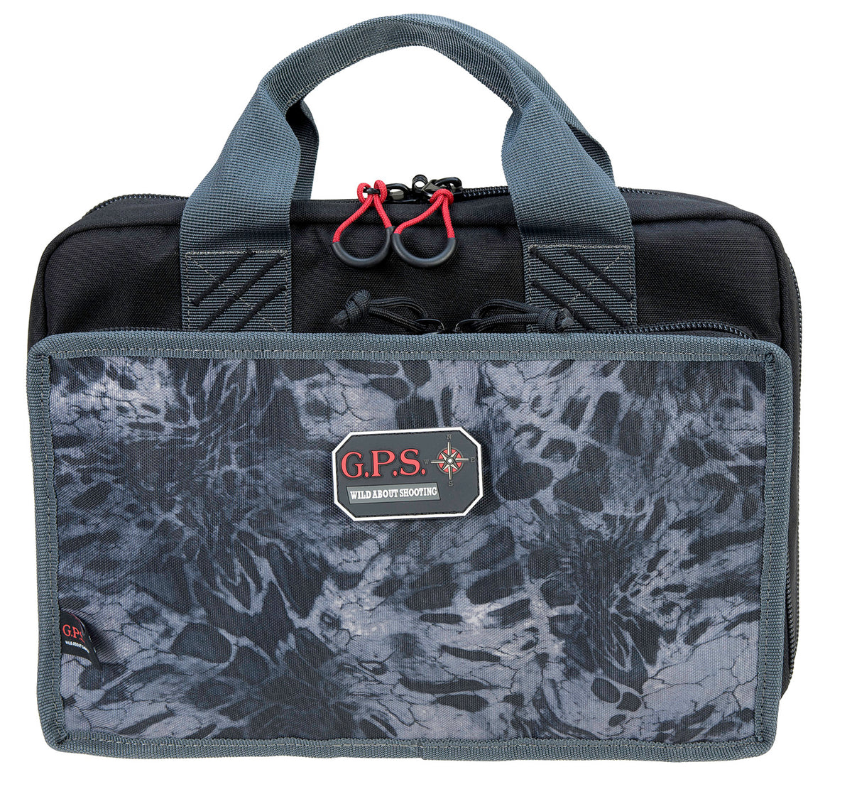 GPS Bags Quad PRYM1 Blackout Range Bag, Flat Opening Side Pockets, Visual ID System, Holds 4 Pistols