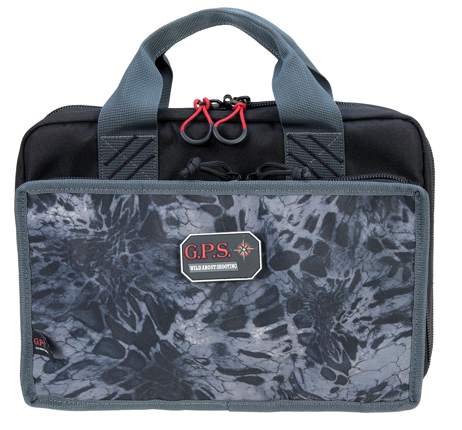 GPS Bags Quad PRYM1 Blackout Range Bag, Flat Opening Side Pockets, Visual ID System, Holds 4 Pistols