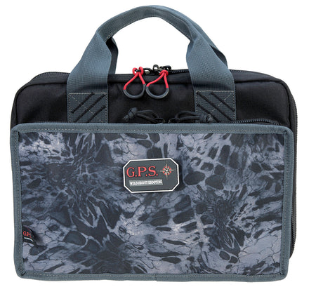GPS Bags Quad PRYM1 Blackout Range Bag, Flat Opening Side Pockets, Visual ID System, Holds 4 Pistols