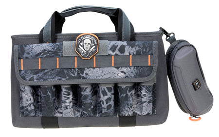 GPS Bags Double PRYM1 Blackout Range Bag, Side Pockets for Mags and Ammo, Lockable Heavy-Duty Zippers