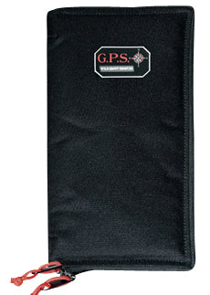 GPS Bags Medium Black Nylon Pistol Sleeve with Slim Profile and Lockable Zippers, Holds 1 Pistol
