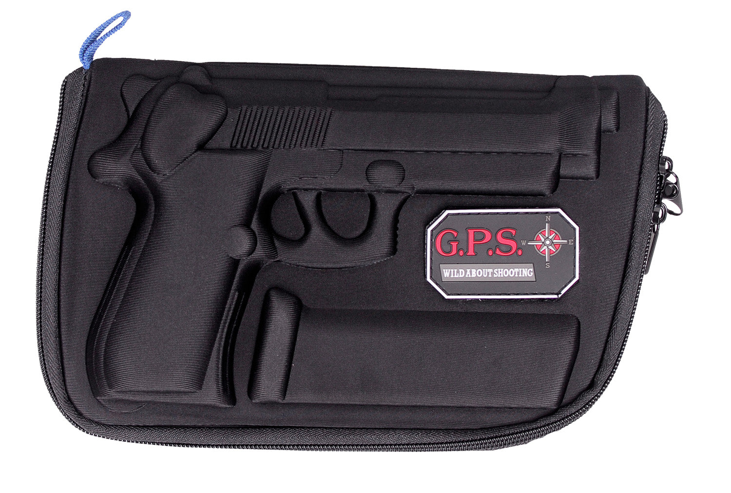 GPS Bags 909PC Molded Pistol Case Black, Lockable Zippers, Precision Fit for Beretta 92/96 and Taurus PT92