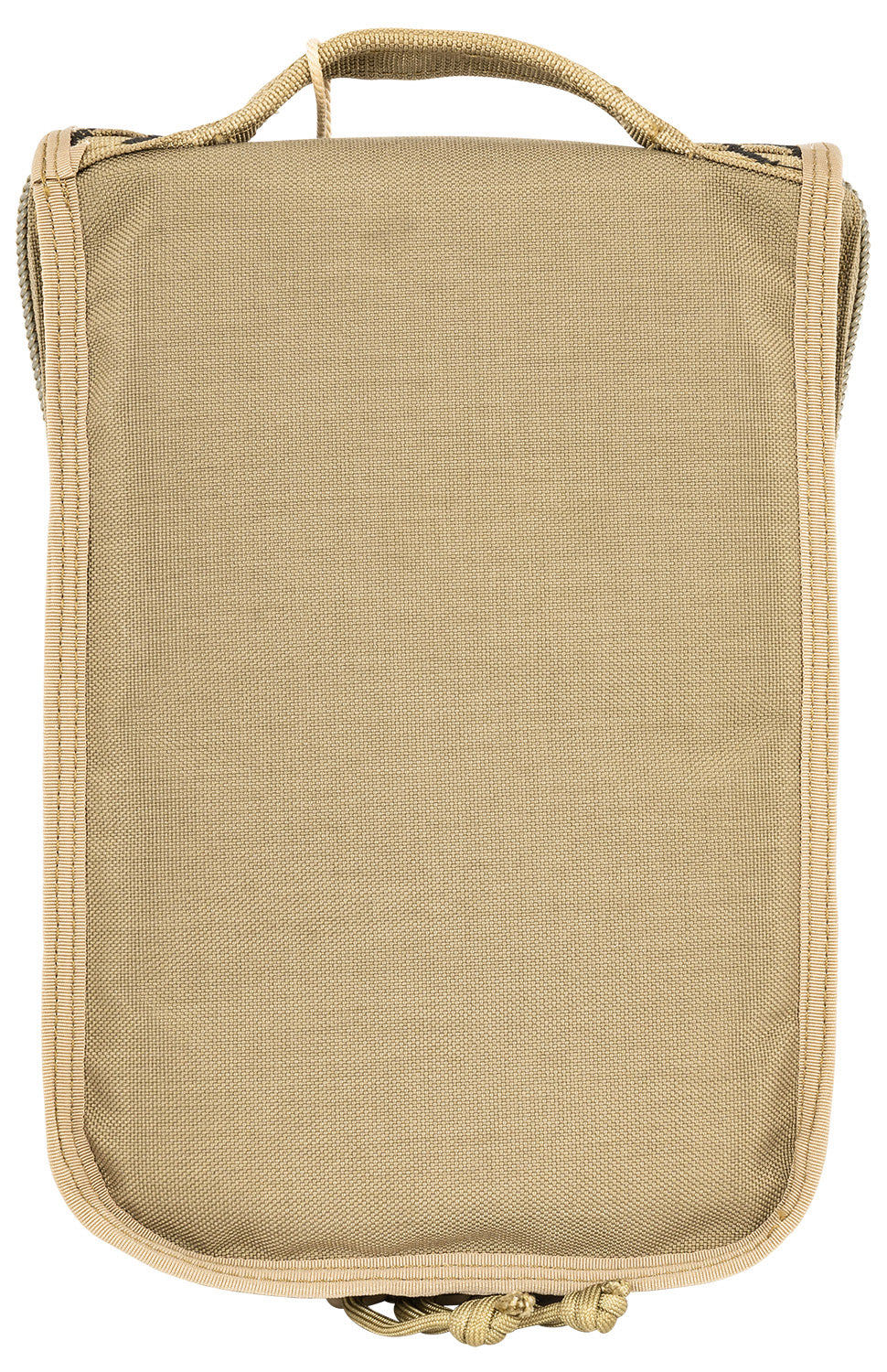 GPS Bags Tactical Tan Pistol Case 1000D Nylon, 4 Magazine Pockets, Lockable Zippers, Medium Frame Handgun