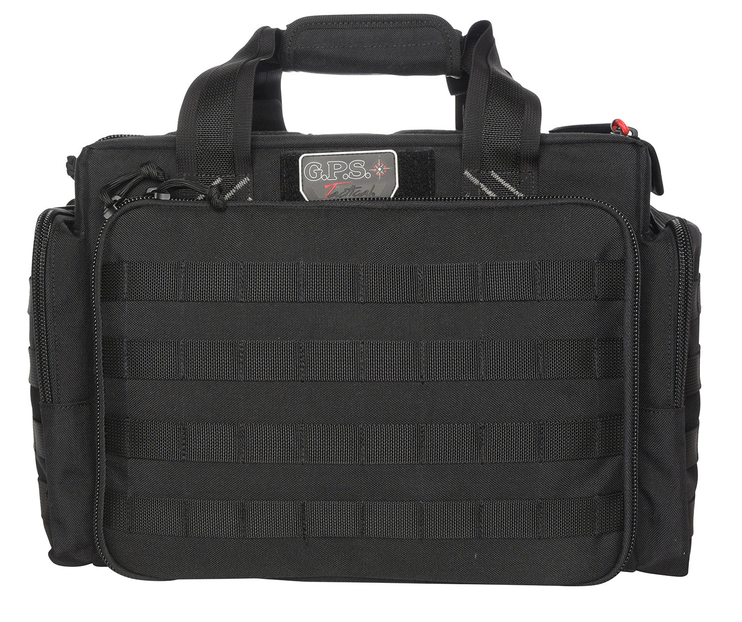 GPS Bags GPST1714LRB 1000D Nylon Tactical Range Bag Black with Foam Cradle, Handgun Sleeve & Ammo Cups