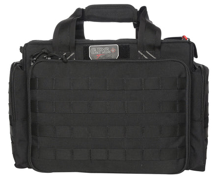 GPS Bags GPST1714LRB 1000D Nylon Tactical Range Bag Black with Foam Cradle, Handgun Sleeve & Ammo Cups