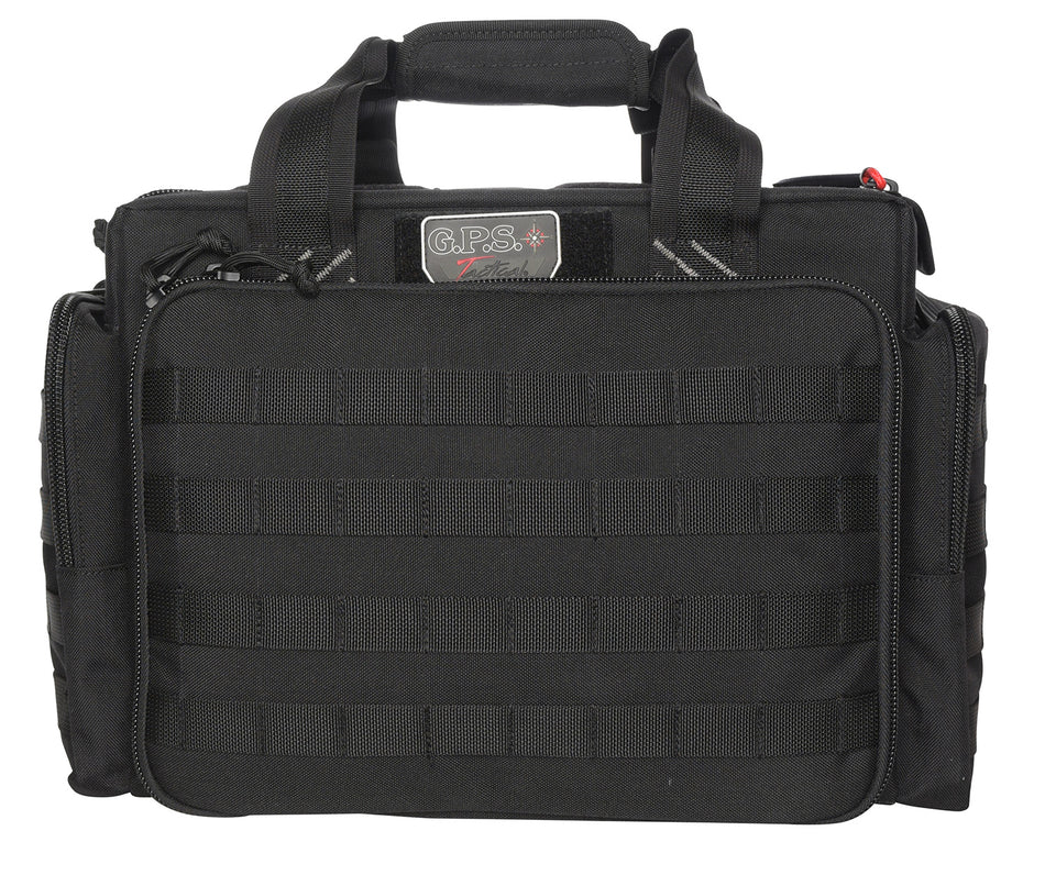 GPS Bags GPST1714LRB 1000D Nylon Tactical Range Bag Black with Foam Cradle, Handgun Sleeve & Ammo Cups