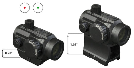 Konus 7217 Nuclear 1x22mm Dual Illuminated 3 MOA Dot Reticle Matte Black