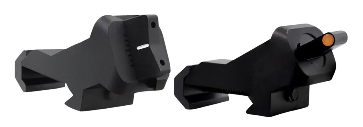 XS XTI2 AR-15 45 Degree Offset BUIS Set - Non-Tritium Orange Ember Front Sight & White Stripe Rear