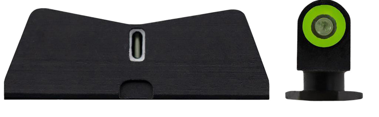 XS DXT2 Standard Dot Night Sights for Glock Pistols - Green Tritium Front Green Outline & Green/White Rear Bar