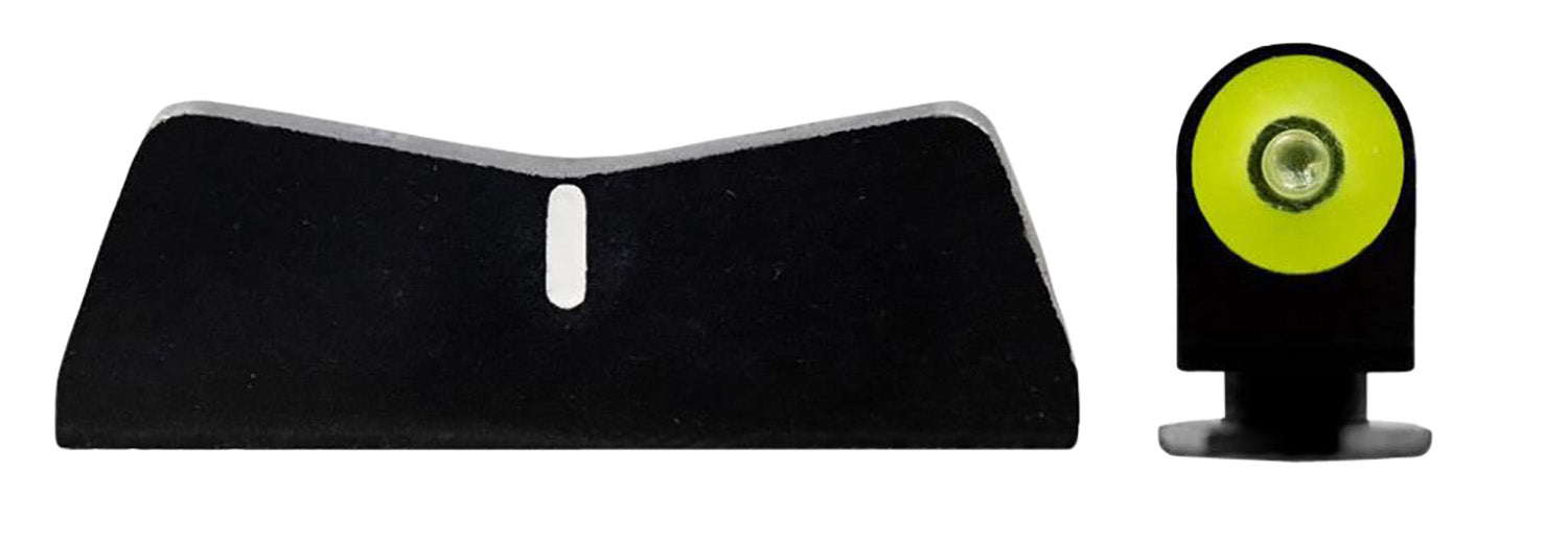 XS DXT2 Big Dot Glock Night Sights - Green Tritium Yellow Front & White Stripe Rear Sight