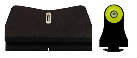 XS DXT2 Big Dot Glock Night Sights - Green Tritium Yellow Front Sight & Green/White Outline Rear Bar