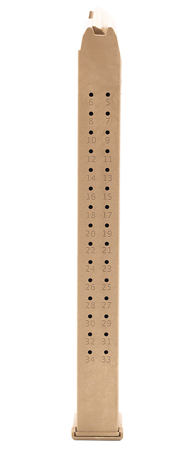 Toolman Tactical GL35C 35-Round 9mm Luger Glock Magazine Flat Dark Earth Polymer