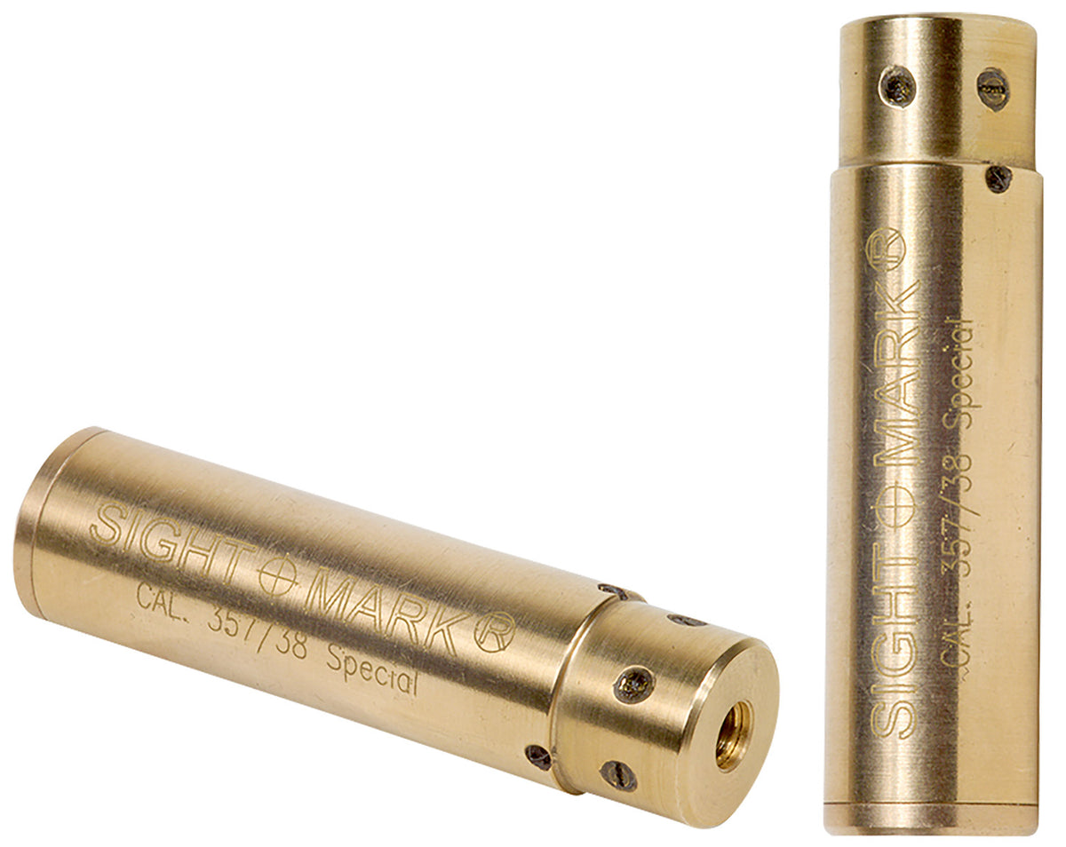 Sightmark SM39018 .357 Mag/.38 Special Red Laser Boresighter Brass Includes Battery Pack