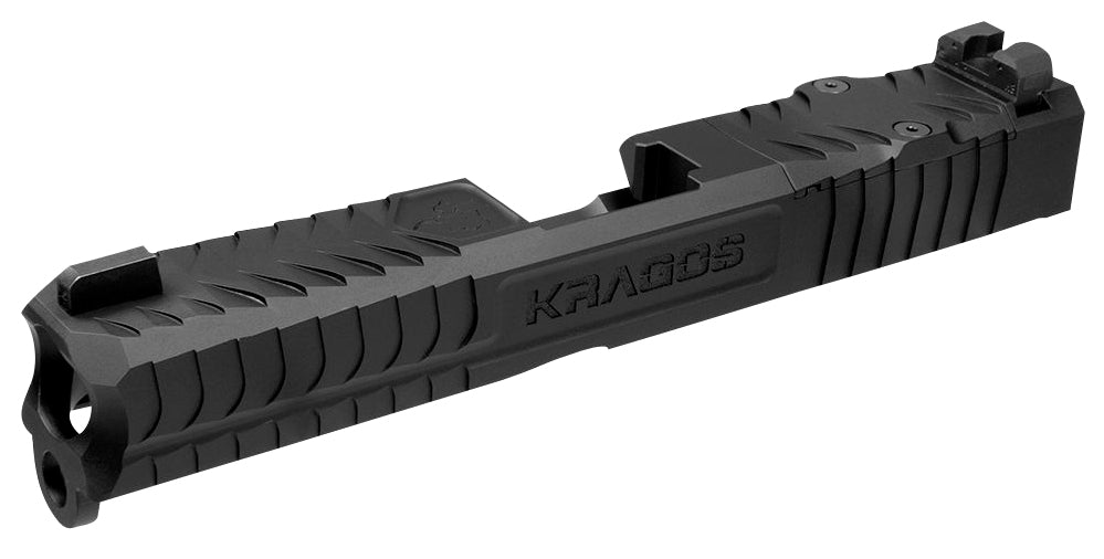 CMC Triggers SLD193GRMR Glock 19 Gen3 Compatible Kragos Slide Black DLC 17-4 SS RMR Cut
