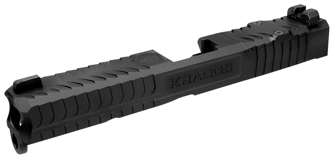 CMC Triggers SLD173GRMR Glock 17 Gen3 Compatible Kragos Slide Black DLC SS RMR Cut