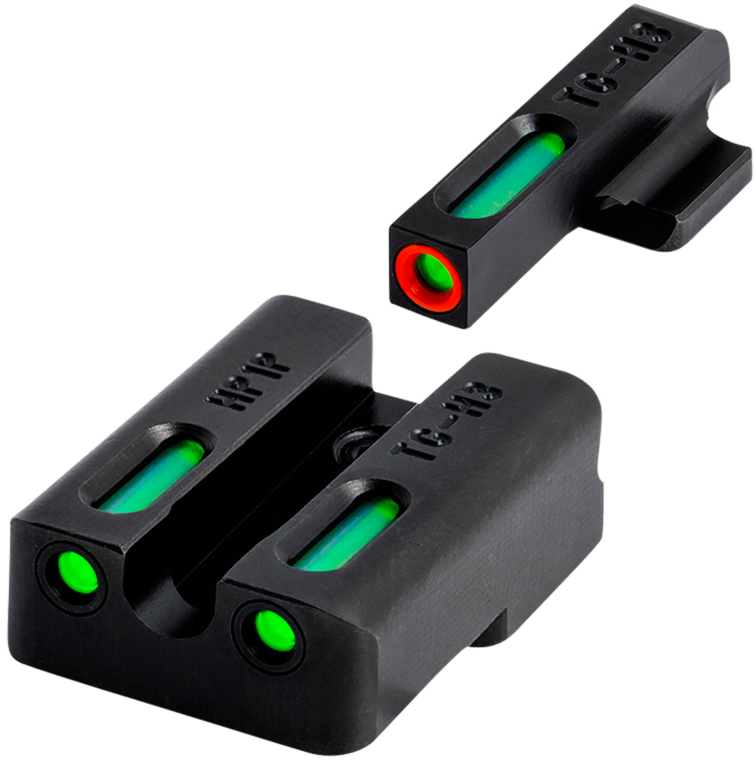 TruGlo TG13KS1PC TFX Pro Day/Night Sight Set Orange Outline Front Sight & Green Fiber Optic Rear Sight