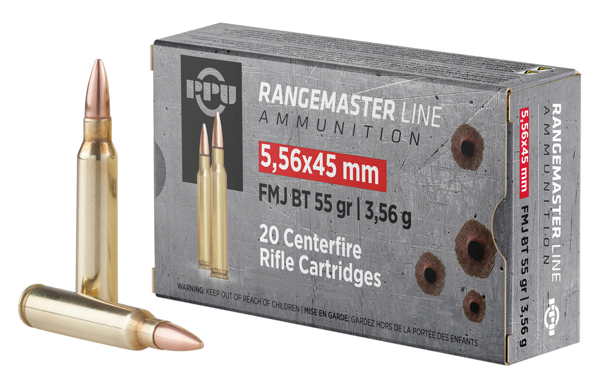 Prvi Partizan 5.56x45mm NATO Rangemaster Ammo Can 55 grain Full Metal Jacket Boat Tail ammunition