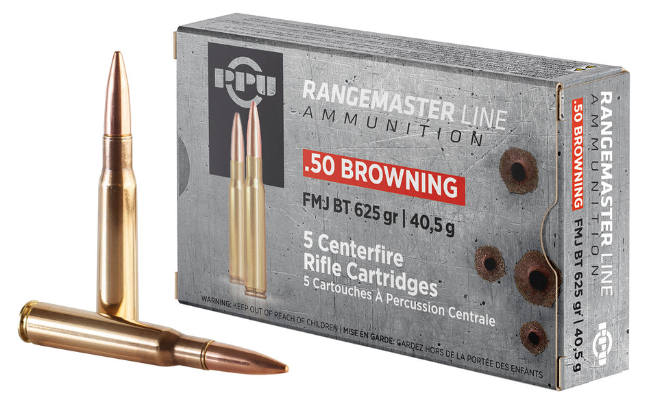 Prvi Partizan Rangemaster Full Metal Jacket 625 Grain .50 BMG 2940 fps 8605003819974
