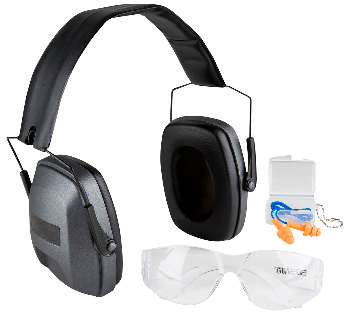 Safariland 1348650 Impulse Range Kit with Earmuffs, Foam Earplugs and HD Flex Glasses