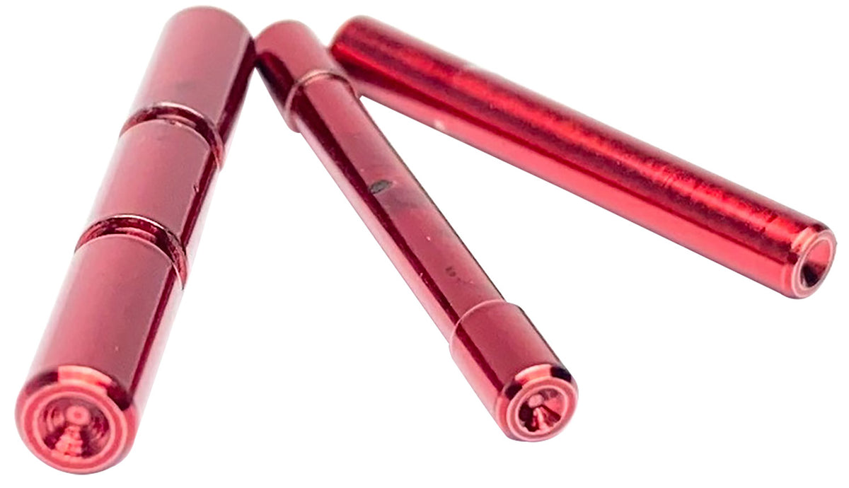 Cross Armory CRGPSRD Glock Gen1-3 Dimpled 3-Pin Set, Red Finish Steel
