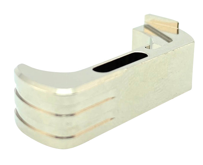 Cross Armory CRG5MCSV Glock Gen4-5 Extended Magazine Catch, Silver Aluminum