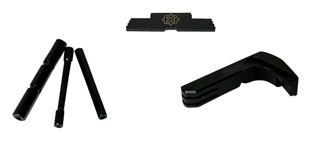 Cross Armory Glock Gen4 Extended Pin Set/Mag Catch/Slide Lock Kit Black