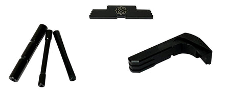 Cross Armory Glock Gen5 Extended Pin/Mag Catch/Slide Lock Kit Black Steel
