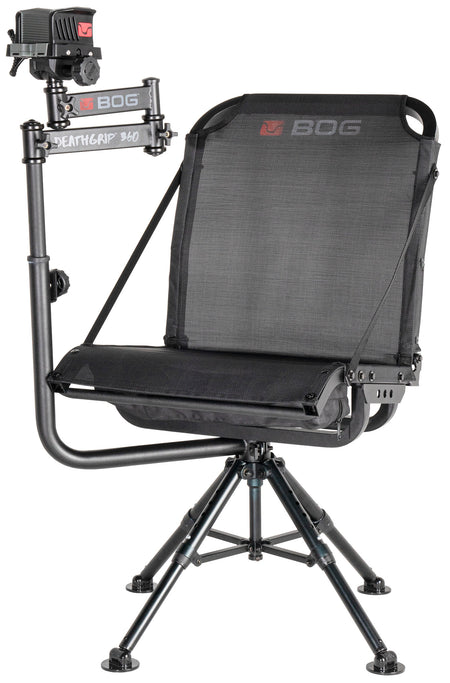 Bog-Pod 1134447 360 Shooting Chair Rest Black Aluminum Extendable Legs 400lbs