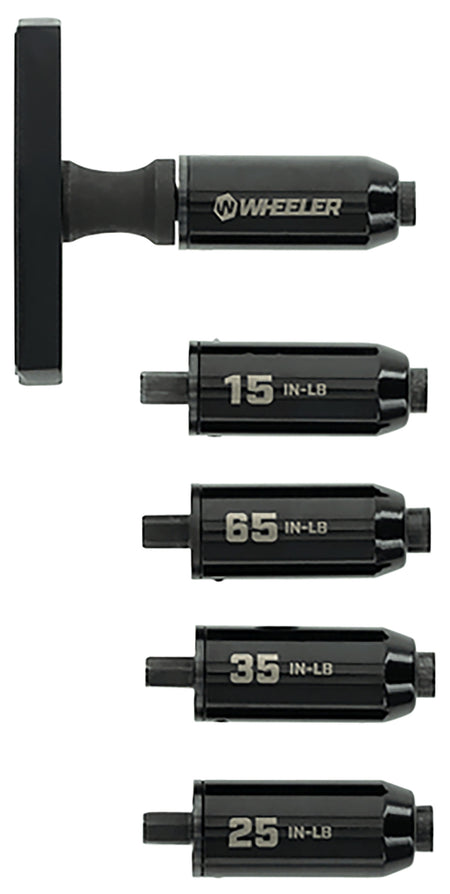 Wheeler FAT Stix Gunsmithing Torque Wrench Set, 4-Piece Preset, T-Handle Design
