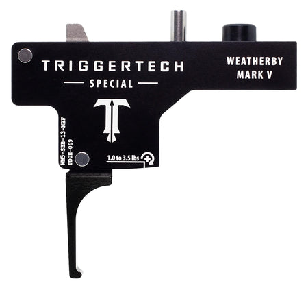 TriggerTech WM5SBB13NBF Weatherby Mark V Drop-In Special Flat Trigger, Single-Stage, 1-3.5 lbs, Black PVD