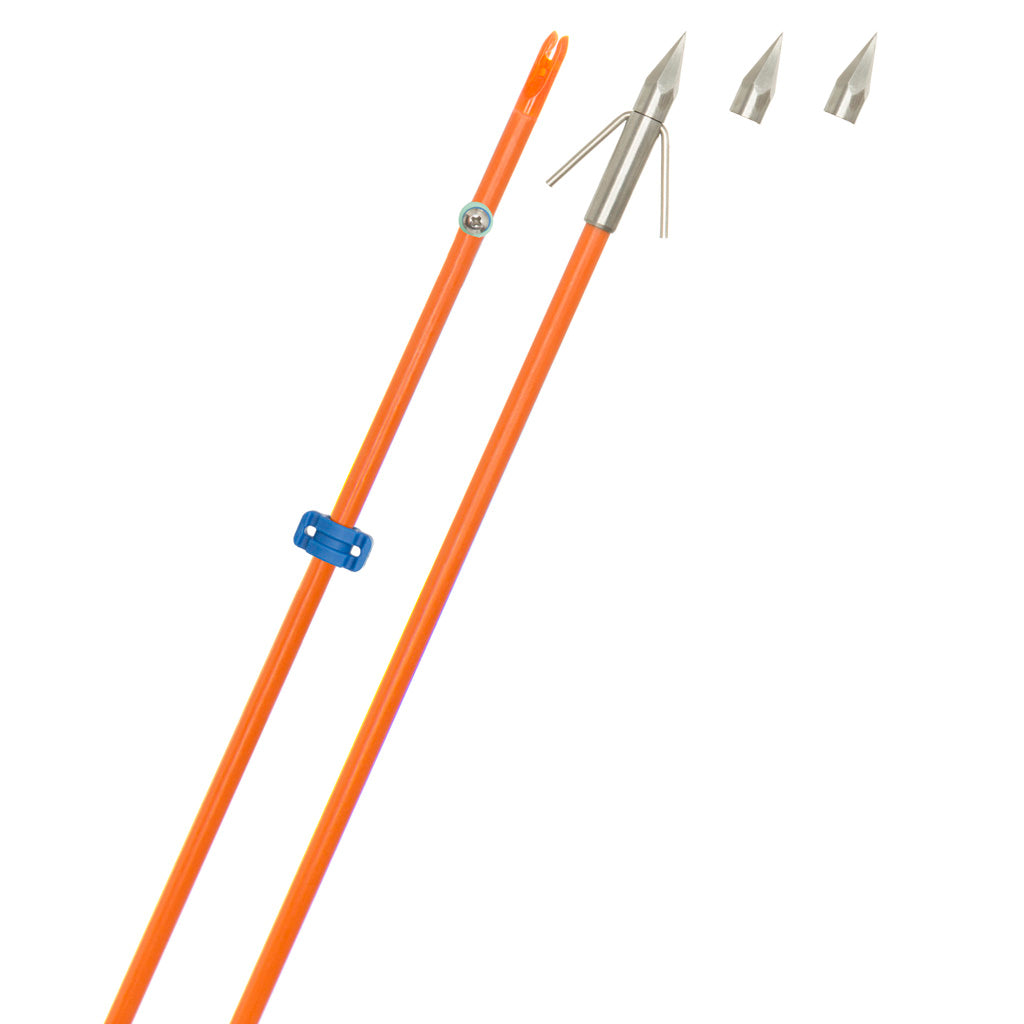 Fin Finder Raider Pro Bowfishing Orange Arrow Big Head Point