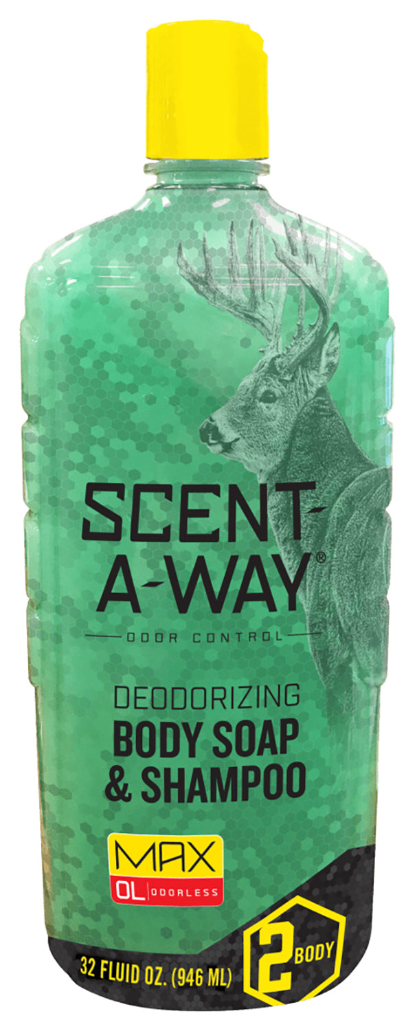 Scent-A-Way 07758 Max Odor Eliminator Body Wash Shampoo 32 oz