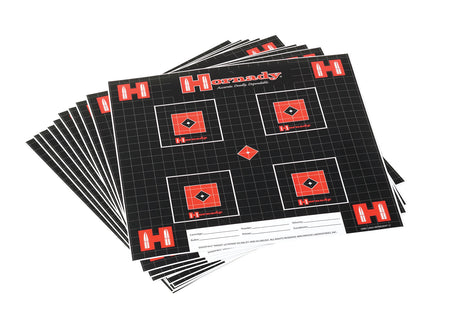 Hornady 9963 Lock-N-Load Hanging Paper Target Grid 10 Pack Black Red White