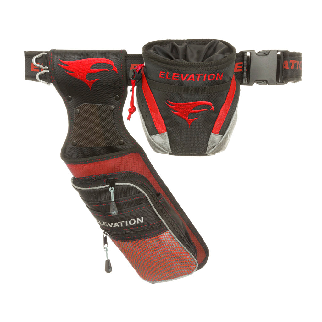 Elevation Nerve Field Quiver Set Red RH with Belt and Release Pouch