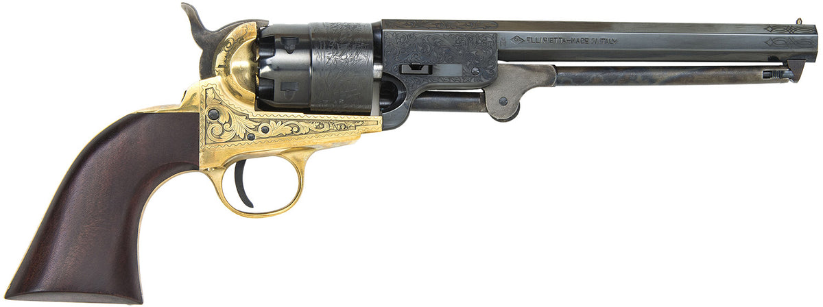 Traditions 1851 Navy Break Open .44 Cal 6-Shot Percussion Revolver Blued Barrel Walnut Grip