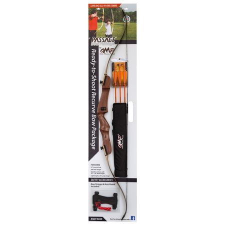 October Mountain Passage Recurve Bow 54 in. 20 lbs. LH Ready-to-Shoot Package