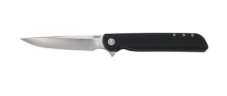 CRKT 3810 LCK+ Large 3.62" Folding Drop Point Knife Satin Stainless Blade with Pocket Clip