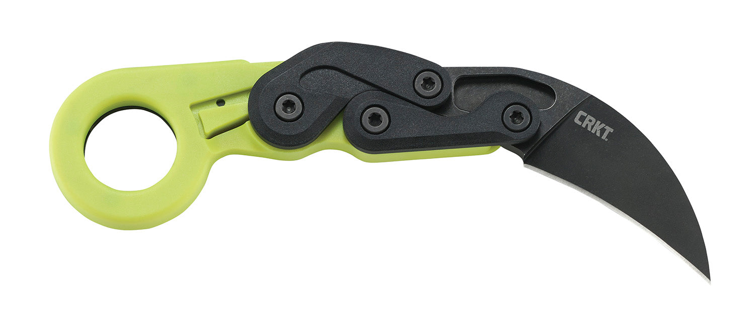 CRKT 4041G Provoke Zap 2.47" Folding Karambit Knife Black Stonewashed 4116 Stainless Blade