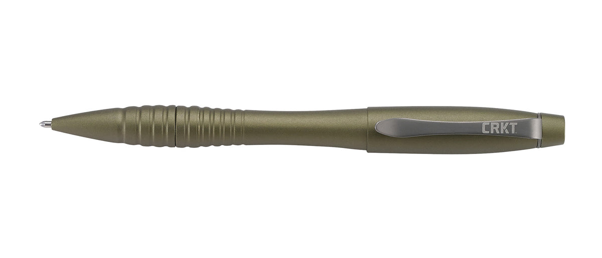 CRKT Williams Tactical Defense Pen OD Green Hard-Coat Anodized Aluminum 6"