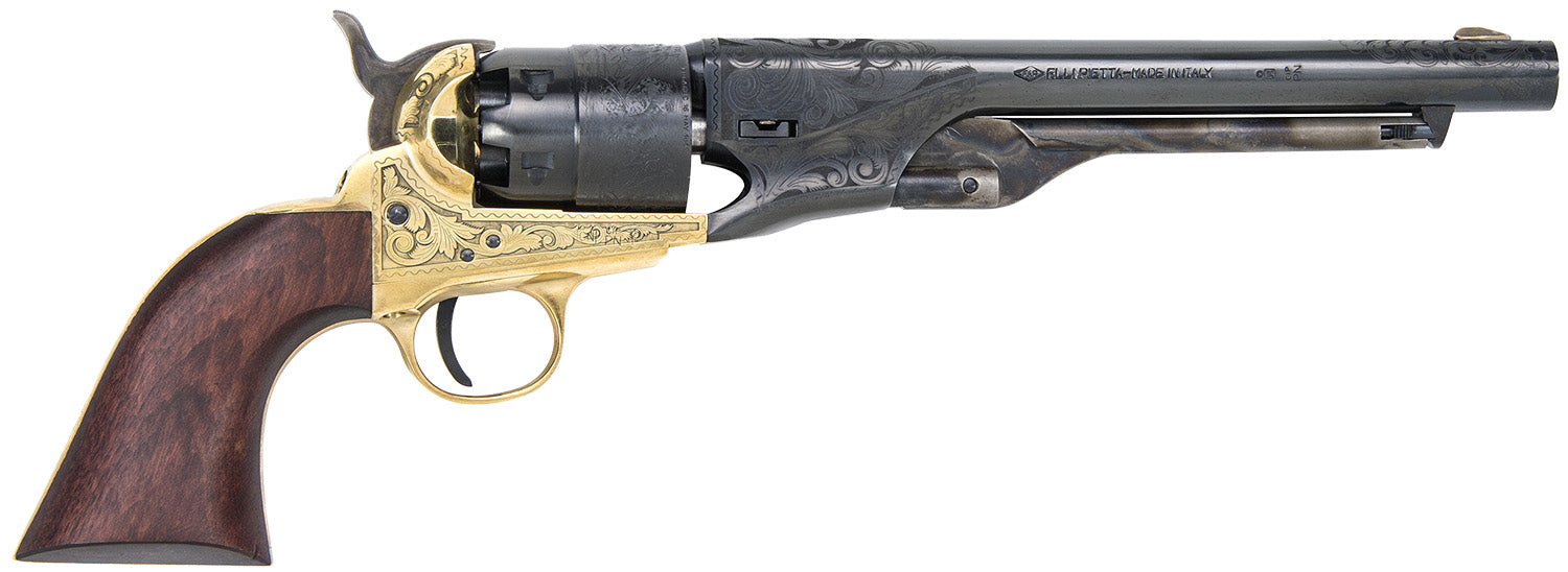 Traditions 1860 Army Break Open .44 Cal Percussion 8" 6-Shot Revolver Engraved