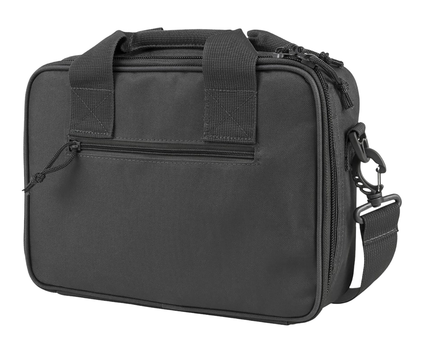 NcStar VISM Double Pistol Range Bag Lockable Zippers Adjustable Shoulder Strap Urban Gray