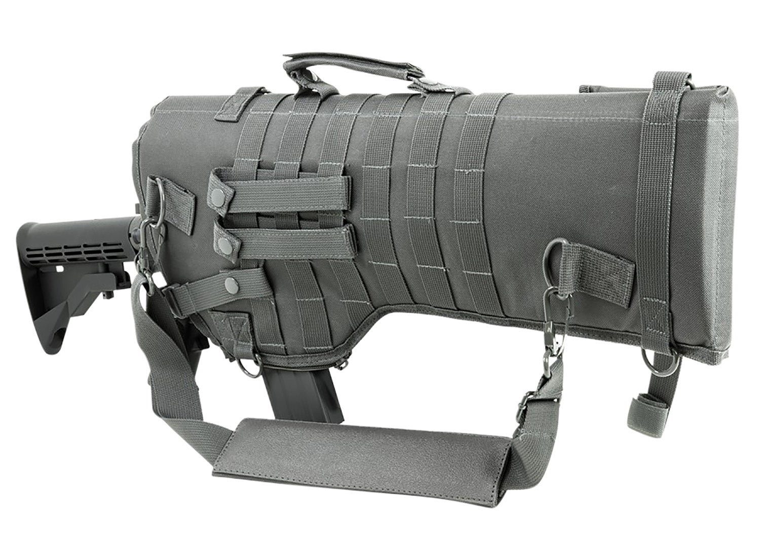 NcStar VISM Rifle Carbine Scabbard 29 Inch Urban Gray with Drainage Grommet