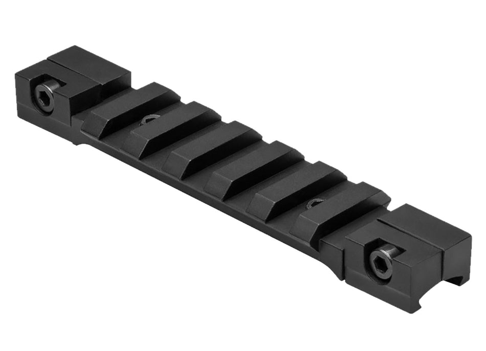 NcStar MAD38PS Black Anodized 3/8" Dovetail to Weaver/Picatinny Rail Converter Adapter