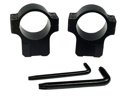 CZ-USA 40086 CZ 457/455 1" Medium Aluminum Scope Rings Black