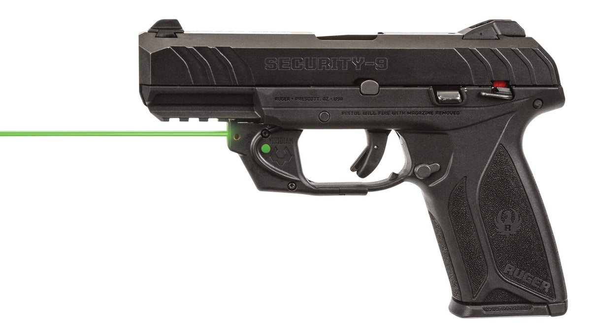 Viridian 9120023 Green Laser Sight E-Series Ruger Security 9 and 380 Full-Size Compact Trigger Guard