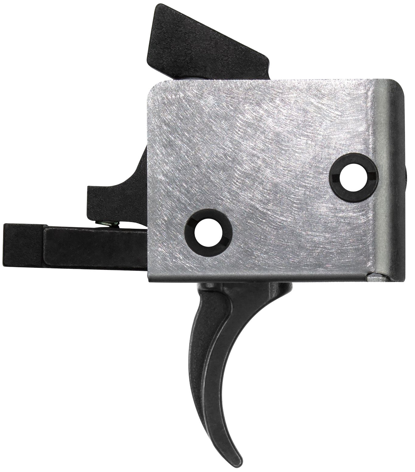 CMC Triggers 91505 Single-Stage Curved Drop-In AR Trigger Large Pin Black Finish 3.50 lbs