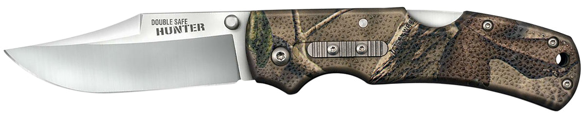 Cold Steel CS23JD Double Safe Hunter Folding 3.50" 8Cr13MoV SS Blade, Camo Glass-Filled Nylon Handle Secondary Safety
