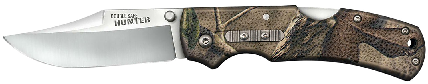 Cold Steel CS23JD Double Safe Hunter Folding 3.50" 8Cr13MoV SS Blade, Camo Glass-Filled Nylon Handle Secondary Safety