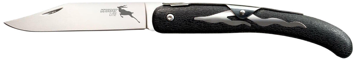 Cold Steel CS20KJ Kudu Lite Folding 4.25" Mirror Polished 5Cr15MoV SS Blade, Woodgrain Zy-Ex Handle Heavy Spring